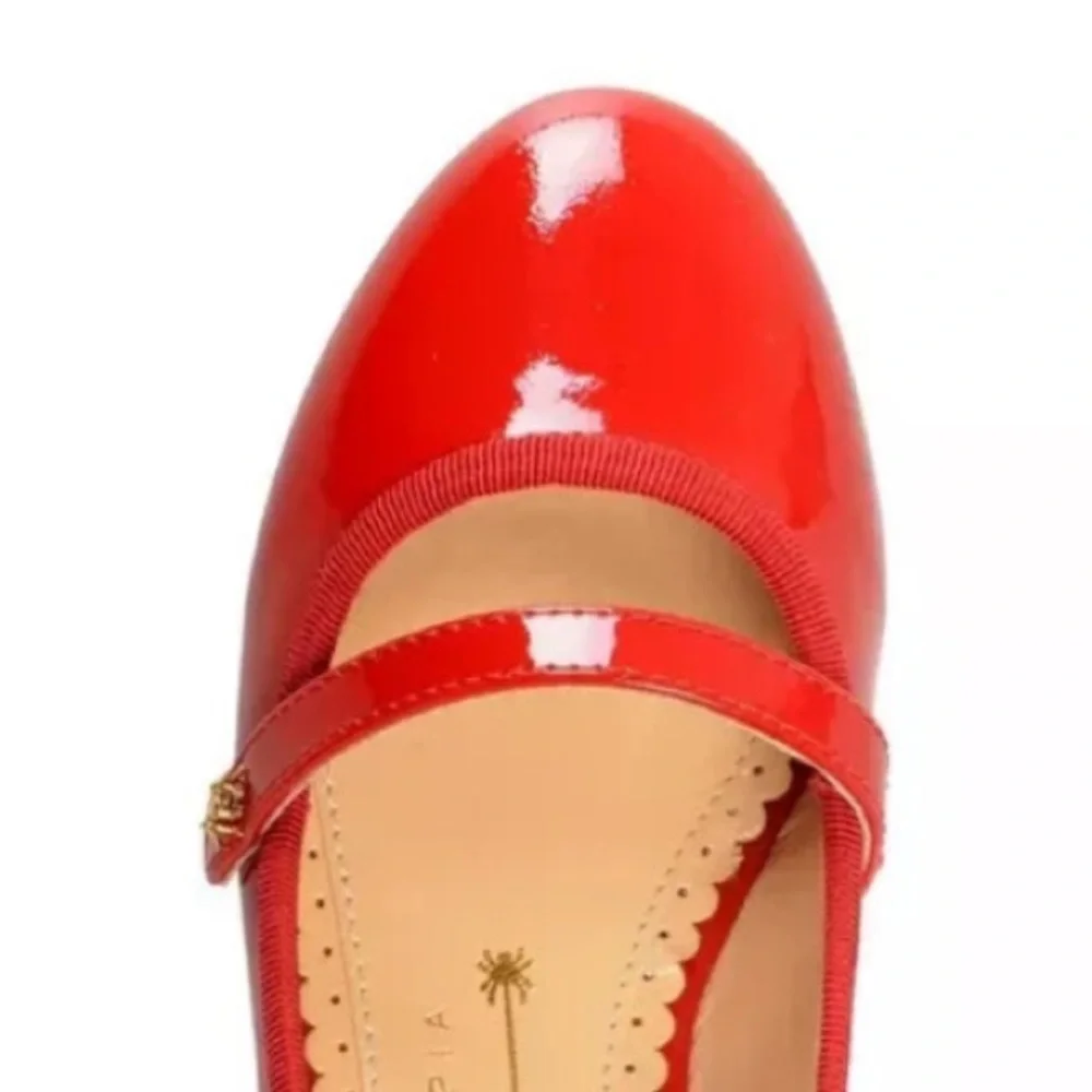 Charlotte Olympia Red and Gold Dress Shoes
